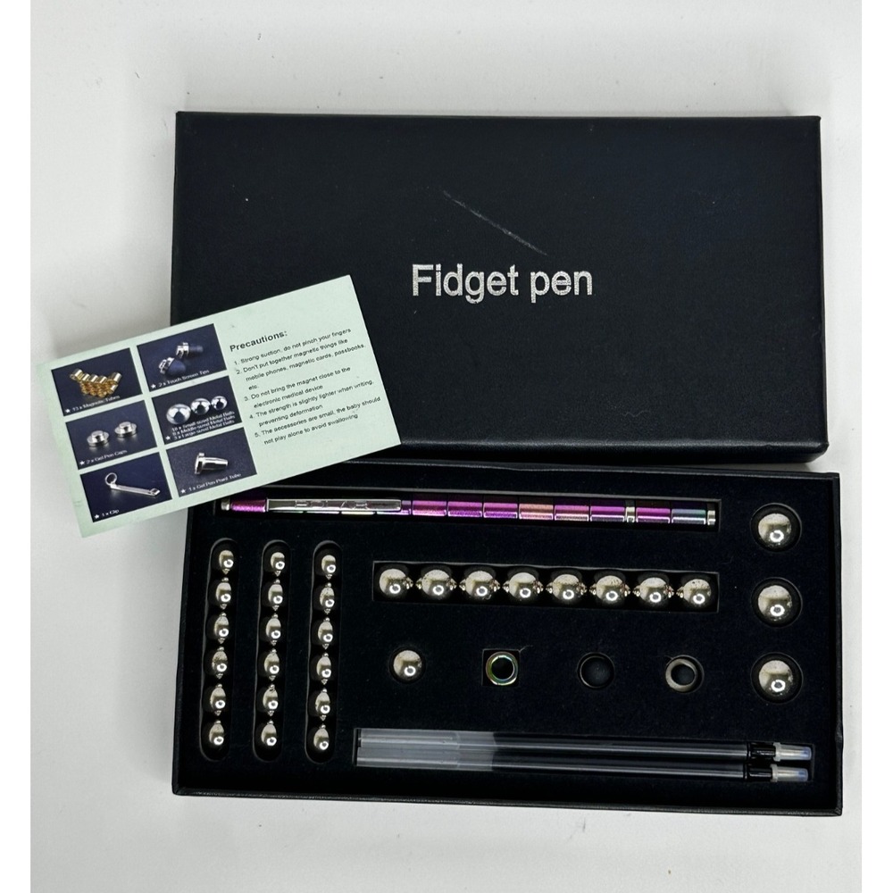 Polar Fidget Pen Purple Pink Silver New never used